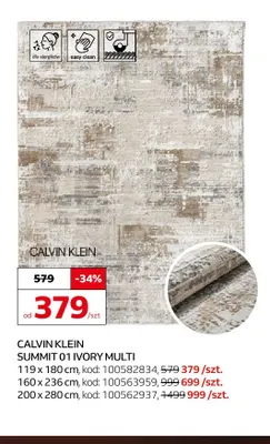 Dywan Calvin Klein Summit 01 Ivory Multi 119x180 cm promocja w Komfort