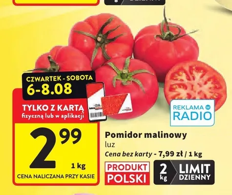 Pomidor malinowy luz promocja w Intermarche