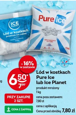 Lód w kostkach Ice Planet promocja w Żabka