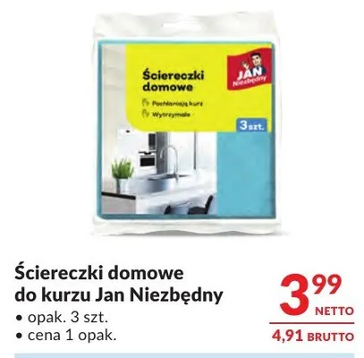 Ściereczki domowe do kurzu Jan Niezbędny promocja w Makro