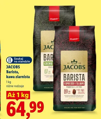 Kawa ziarnista Jacobs Barista Espresso Italiano promocja w Lidl