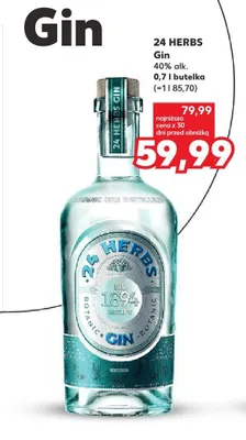 Gin 24 Herbs promocja w Kaufland