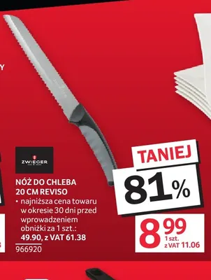 Nóż do chleba 20 cm Reviso Zwieger promocja w Selgros
