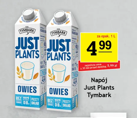 Napój Just Plants Tymbark promocja w Gram Market