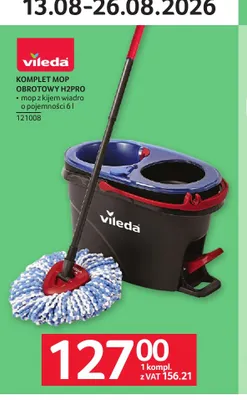 Komplet mop obrotowy H2PRO Vileda promocja w Selgros