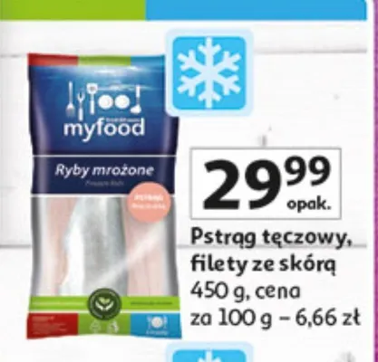 Pstrąg tęczowy, filety ze skórą promocja w Auchan