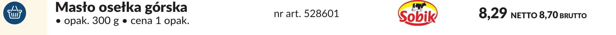 Masło osełka górska promocja w Makro