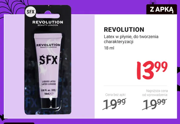 Latex w płynie do tworzenia charakteryzacji Revolution promocja w Rossmann