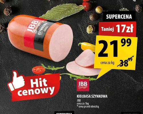 Kiełbasa szynkowa JBB promocja w Arhelan