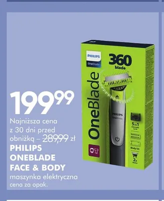 Maszynka elektryczna OneBlade Face & Body Philips promocja w Super-Pharm
