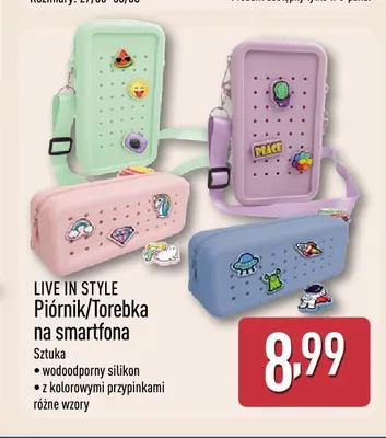 Piórnik Torebka na smartfona Live In Style promocja w Aldi