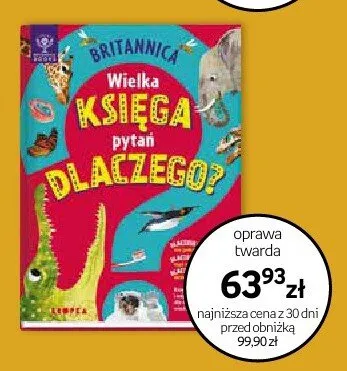 Książka Britannica Wielka Księga pytań Dlaczego? oprawa twarda promocja w Dzień Dziecka