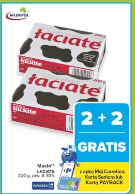 Masło Łaciate promocja w Carrefour Market