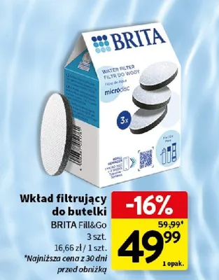 Wkład filtrujący do butelki 1 opak. promocja w Intermarche