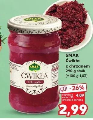 Ćwikła z chrzanem promocja w Kaufland