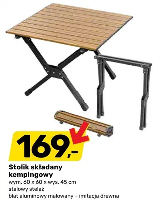 Stolik składany kempingowy promocja w Bricomarche