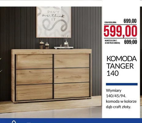 Komoda Tanger 140 promocja w Abra Meble