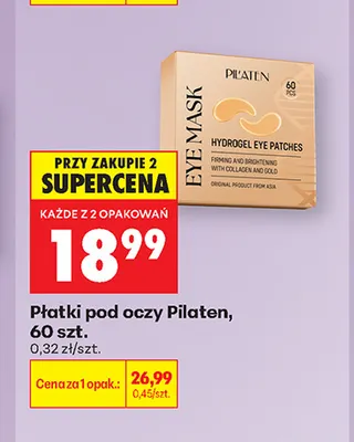 Płatki pod oczy Pilaten promocja w Biedronka