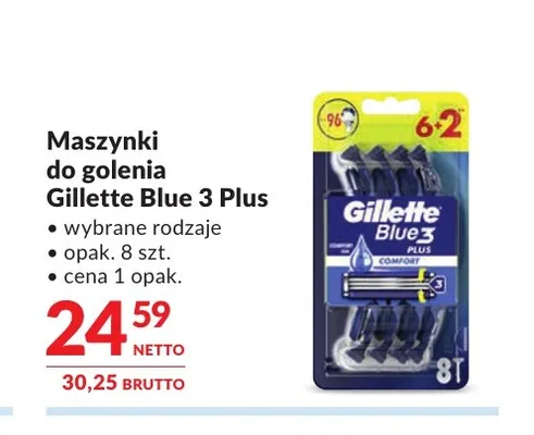 Maszynki do golenia Gillette Blue 3 Plus promocja w Makro