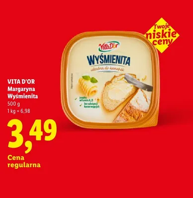 Margaryna Wyśmienita Vita D'or promocja w Lidl