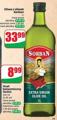 Oliwa z oliwek extra virgin promocja w Dino