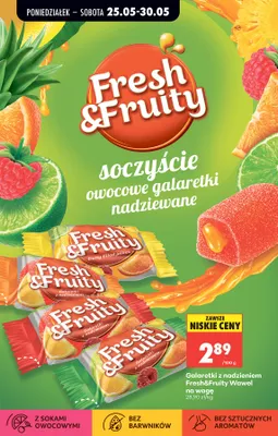 Galaretki z nadzieniem Fresh&Fruity Wawel na wagę promocja w Biedronka