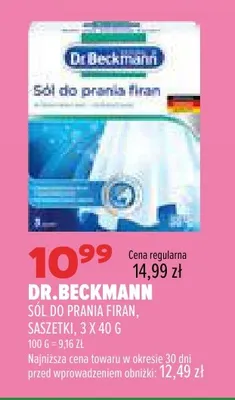 Sól do prania firan saszetki Dr.Beckmann promocja w Drogerie Natura