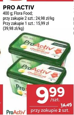 Margaryna Pro Activ Flora Food promocja w Stokrotka