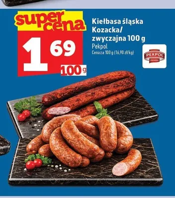 Kiełbasa śląska Kozacka Pekpol promocja w TOPAZ