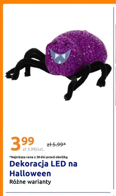 Dekoracja LED na Halloween promocja w Action