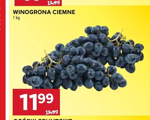 Winogrona ciemne promocja w Stokrotka