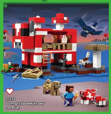 Klocki LEGO Minecraft 21270 Dom grzybowej krowy promocja w LEGO