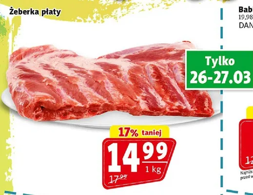 Żeberka płaty promocja w Prim Market