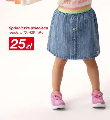 Spódniczka dziecięca promocja w KiK