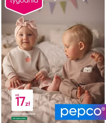 Odzież niemowlęca Pepco promocja w Pepco