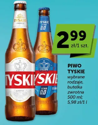 Piwo Tyskie Zero 0.0 promocja w ABC