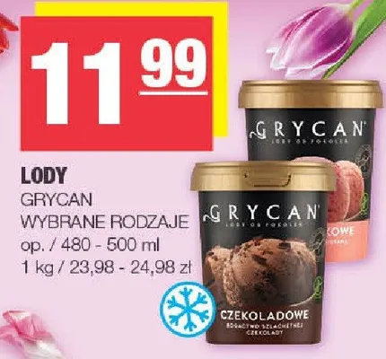 Lody Grycan promocja w SPAR