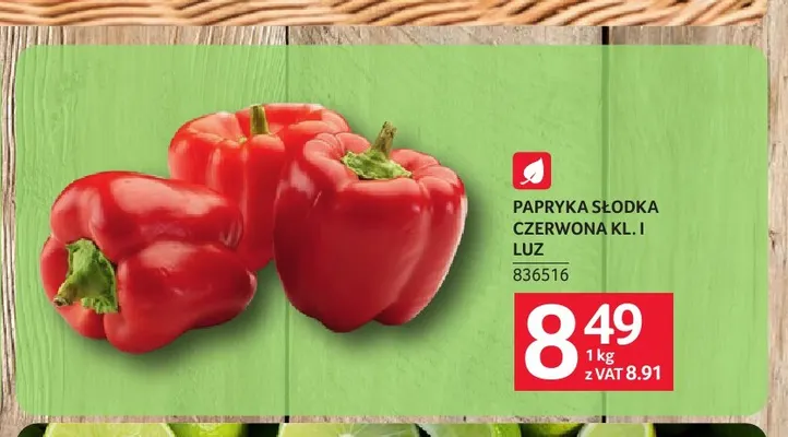 Papryka słodka czerwona promocja w Selgros