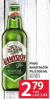 Piwo Namysłów Pils 500ML promocja w Selgros