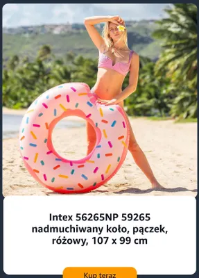 Koło nadmuchiwane Pączek Intex promocja w Amazon