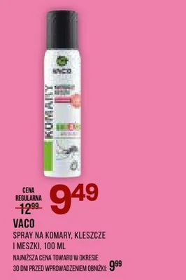 Spray na komary, kleszcze i meszki Vaco promocja w Drogerie Natura
