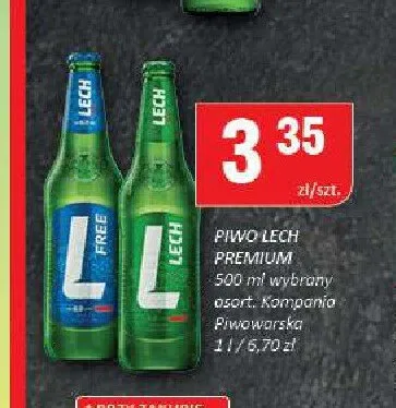 Piwo Lech Premium promocja w Chorten
