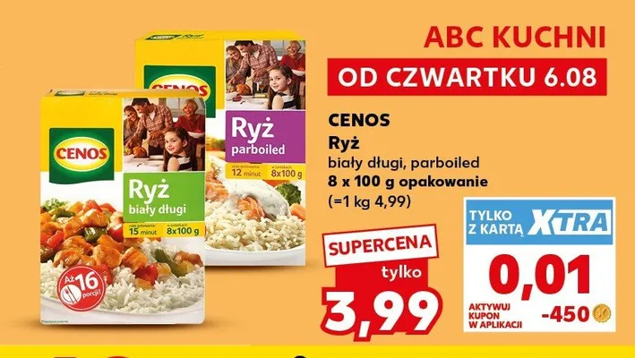 Ryż parboiled Cenos promocja w Kaufland
