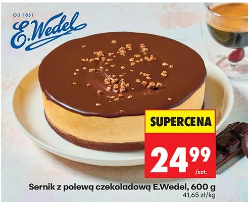 Sernik z polewą czekoladową promocja w Biedronka