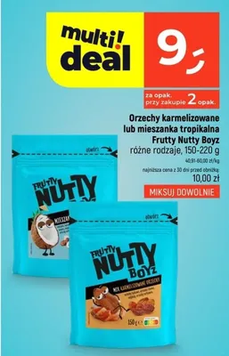 Orzechy karmelizowane Frutty Nutty Boyz promocja w Dealz