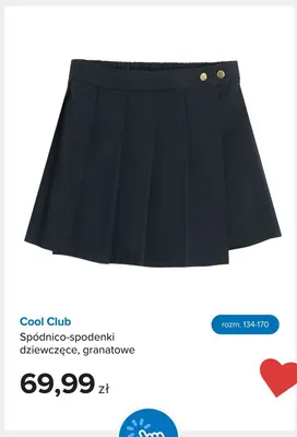 Spódnico-spodenki dziewczęce granatowe Cool Club promocja w Smyk