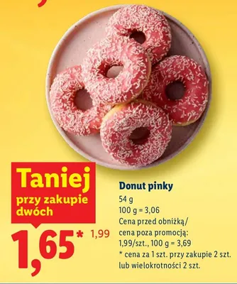 Donut pinky Lidl promocja w Lidl