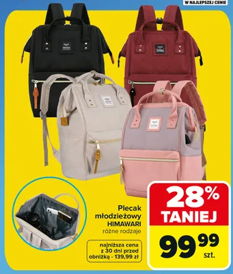 Plecak młodzieżowy Himawari promocja w Carrefour
