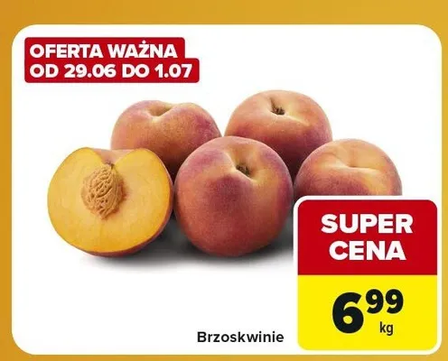 Brzoskwinie promocja w Carrefour Express