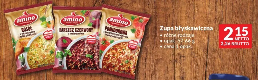 Zupa błyskawiczna różne rodzaje promocja w Makro